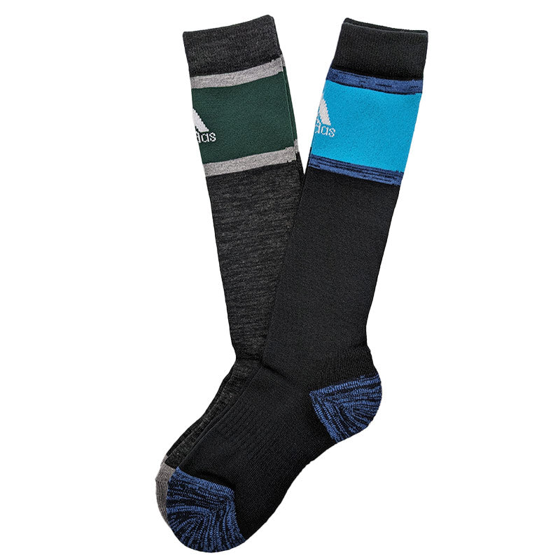 アディダス キッズ 靴下 ハイソックス 子供 冬 2足組 19-21cm~23-25cm 男の子 スポーツ ジュニア adidas ソックス ひざ下 19cm 23cm 男子 セット (在庫限り)