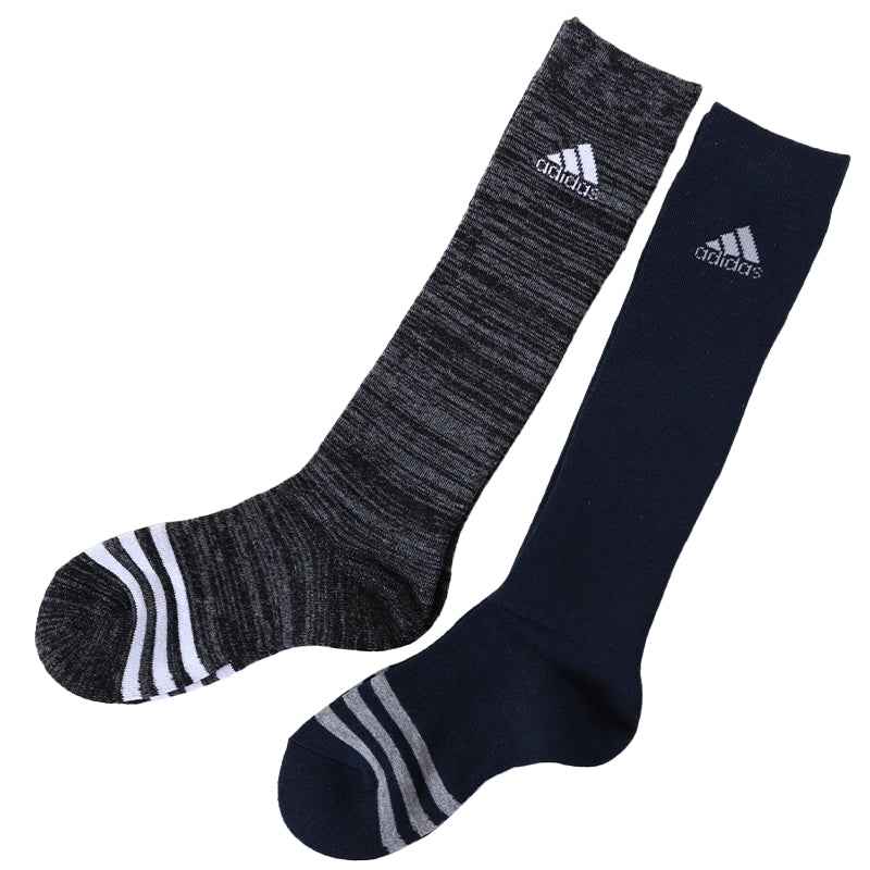 アディダス キッズ 靴下 ハイソックス 子供 冬 2足組 19-21cm~23-25cm 男の子 スポーツ ジュニア adidas ソックス ひざ下 19cm 23cm 男子 セット (在庫限り)