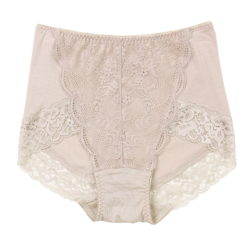 お腹押さえ ショーツ レース テンセル M L LL 補正 下着 補整 ショーツガードル お腹 下腹 レディース 女性 インナー たるみ パワーネット 引きしめ 産後 可愛い ストレッチ