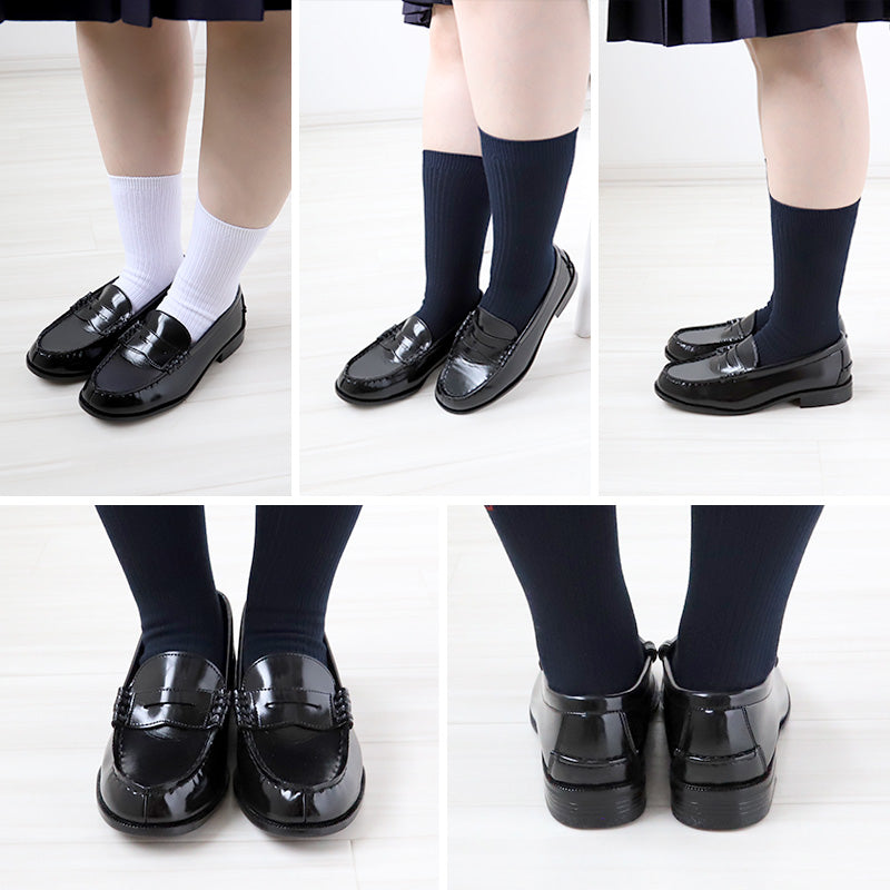ローファー 学生靴 通学靴 合皮 靴 シューズ 女子 レディース 3E 21cm~27cm (アサヒシューズ 通学 中学校 高校 ジュニア 子供 学校 スクール) (送料無料) (取寄せ)