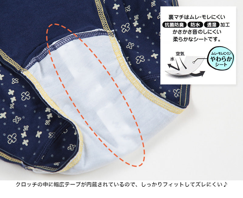 アツギ STEP FIT! サニタリーショーツ クロッチギャザー 150~165cm (ATSUGI ステップフィット 生理用ショーツ 女の子 女子 運動 スポーツ 体育) (在庫限り)