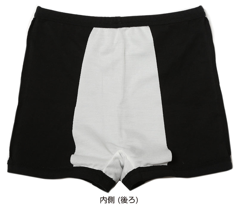 スパッツ 1分丈 黒 生理 防水 S~L (生理用品 パンツ スクールインナー 下着 肌着 インナー 小さいサイズ サニタリーショーツ 中学生) (在庫限り)