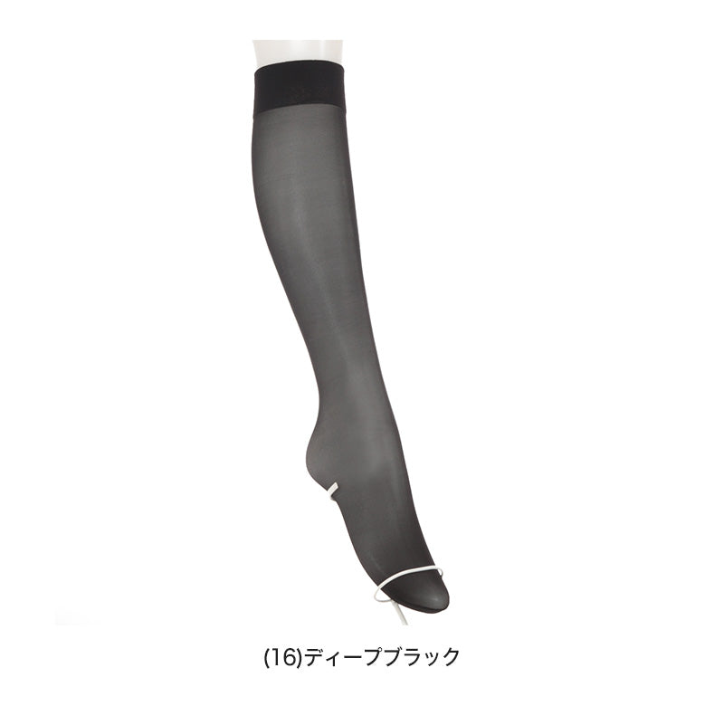 アスティーグ 黒 ショートストッキング ストッキング ひざ下 25デニール 22-25cm (ASTIGU ひざ下丈 ハイソックス 婦人 ブラック 伝線しにくい)