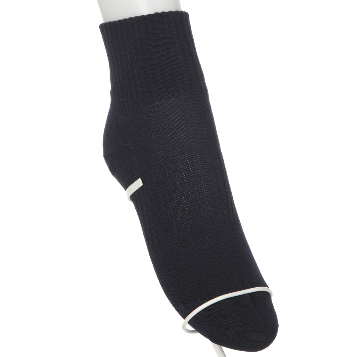 ソックス ハイカット ジュニア ショート丈 ロークルー 靴下 白 黒 紺 12cm丈 3足組 22-24cm・24-26cm ショート レディース 女子 スクール 通学 部活 中学生 高校生 (在庫限り)