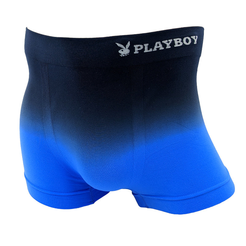 PLAYBOY ボクサーブリーフ メンズ ボクサーパンツ 紳士 ボクサー プレイボーイ M~LL (ストレッチ シームレス サイド縫い目なし 前閉じ playboy PLAY BOY) (在庫限り)