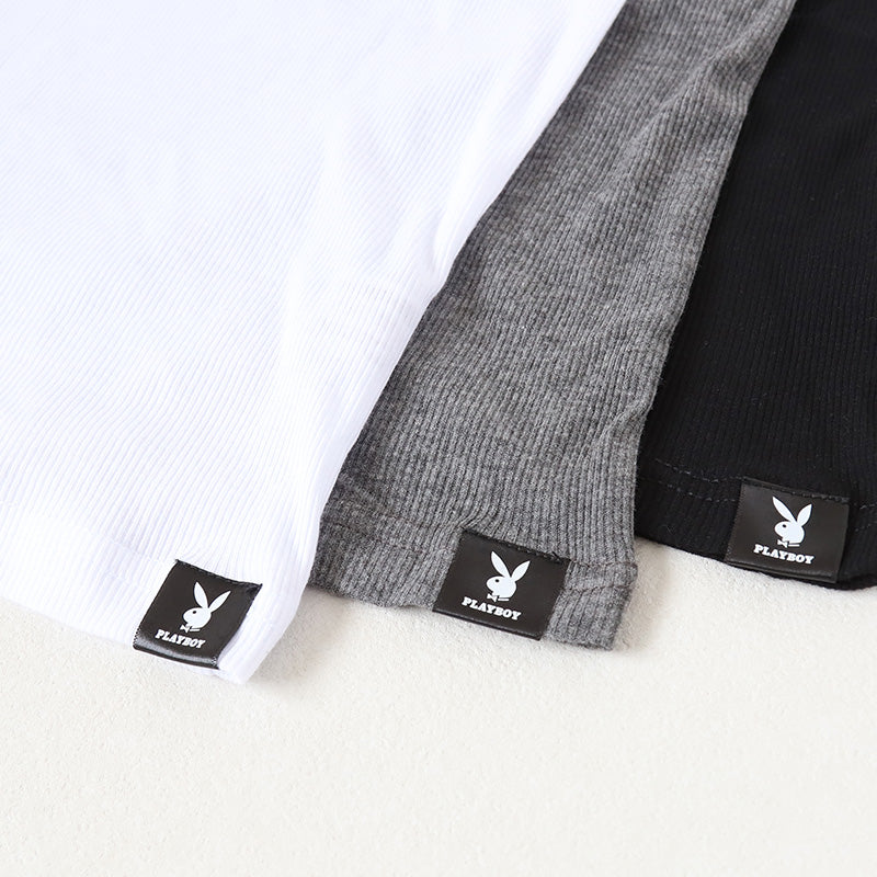 メンズ タンクトップ ノースリーブ インナー ブランド 紳士 トップス PLAYBOY M~LL (プレイボーイ PLAY BOY ランニング スリーブレス ランニングシャツ 紳士肌着 男 アンダーウェア playboy) (在庫限り)