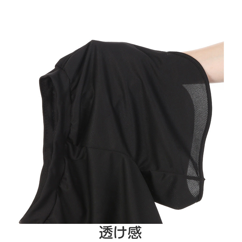 アツギ カバパン オーバーパンツ 重ねばき用 スカート下 3分丈 メッシュ ゆったりめ スパッツ レギンス 女子 中学生 高校生 カバーパンツ S~L 黒 インナー パンツ 夏 速乾 子供 ジュニア キッズ 部屋着