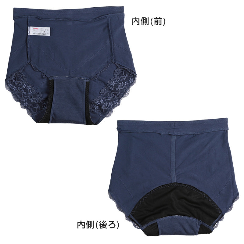サニタリーショーツ 生理用ショーツ 可愛い 多い日 ショーツ レディース 羽根つき M・L (生理用 防水 アツギ サニタリー 羽つき ウイング 下着 インナー) (在庫限り)