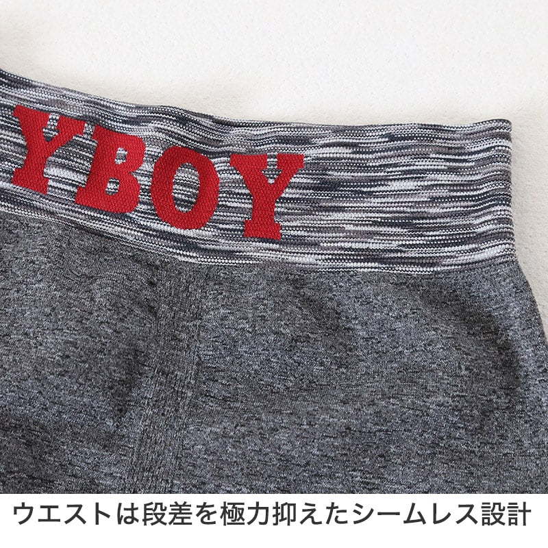 PLAYBOY ボクサーパンツ メンズ ボクサーブリーフ ブランド 成型ボクサー インナー 3枚組 M~LL セット 前閉じ 下着 男性 パンツ ボクサー シンプル おしゃれ プレイボーイ (在庫限り)