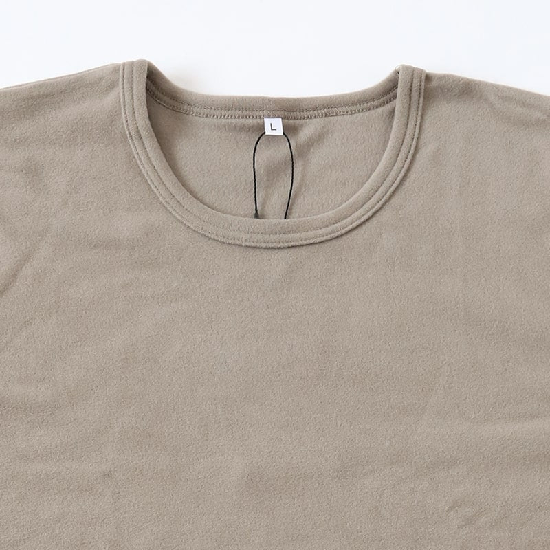 メンズ tシャツ フリース 長袖 インナー 防寒 暖かい あったかい ロンT ブランド プレイボーイ M~LL トップス インナーシャツ 丸首 秋 冬 紳士 肌着 男 クルーネック PLAYBOY アンダーウェア (在庫限り)