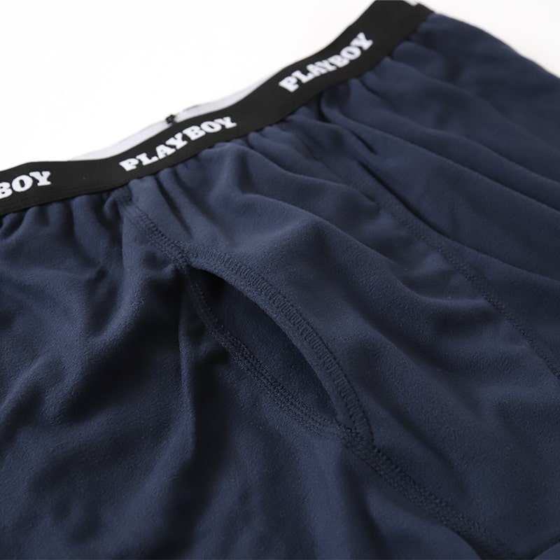 メンズ ロングタイツ レギンス 起毛 ロングボトム 防寒 フリース ロングパンツ ルームパンツ 部屋着 ボトム M~LL ルームウェア 長ズボン プレイボーイ ボトムス パンツ アウター PLAYBOY 秋 冬 ブランド (在庫限り)