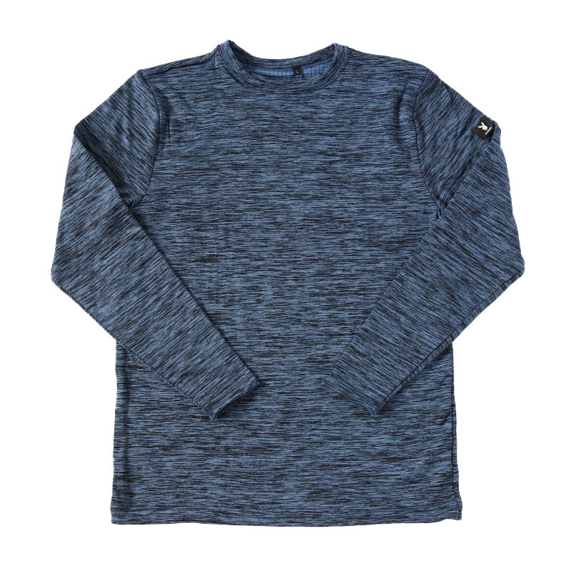 tシャツ 裏起毛 メンズ 長袖 フリース 防寒 ロンT インナー ブランド プレイボーイ M~LL トップス インナーシャツ 丸首 秋 冬 紳士 肌着 男 クルーネック PLAYBOY アンダーウェア