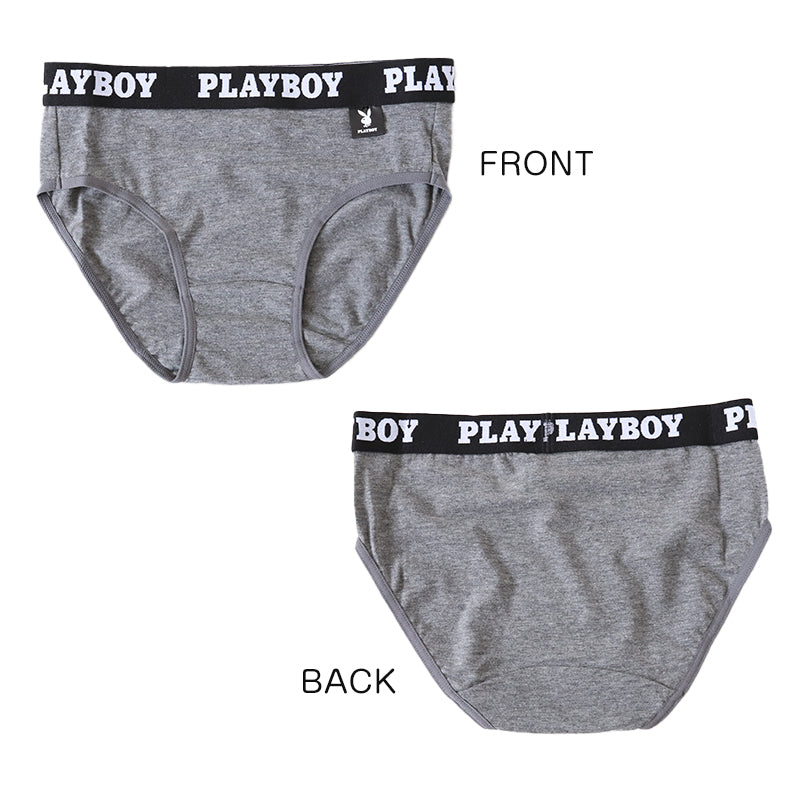 ショーツ レディース 婦人 シンプル ブランド PLAYBOY M L LL 下着 肌着 インナー PLAY BOY かっこいい 綿混 (在庫限り)