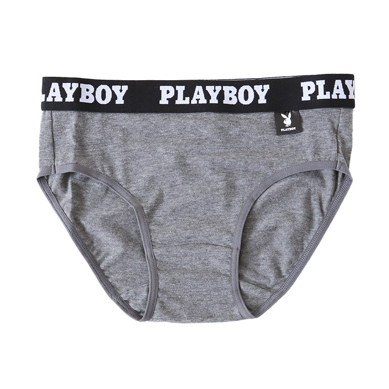 ショーツ レディース 婦人 シンプル ブランド PLAYBOY M L LL 下着 肌着 インナー PLAY BOY かっこいい 綿混 (在庫限り)
