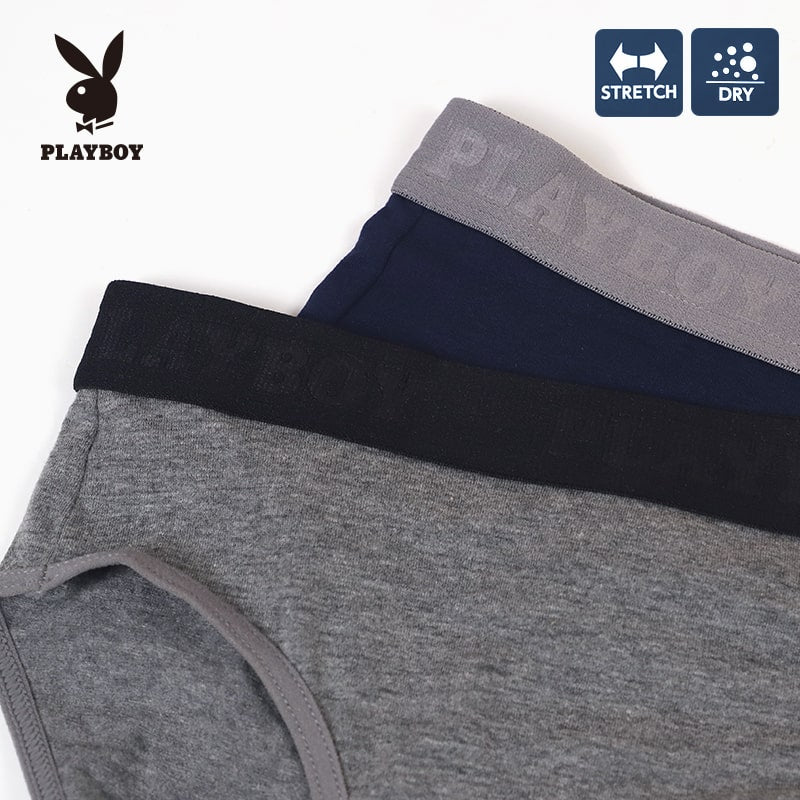 ショーツ レディース 浅め シンプル ブランド PLAYBOY M L LL ローライズ 女性 パンツ 下着 肌着 インナー かっこいい おしゃれ 綿混 プレイボーイ