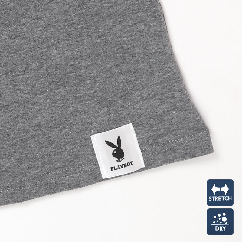 タンクトップ レディース ノースリーブ スリーブレス 婦人 シンプル ブランド M L LL PLAYBOY 下着 肌着 インナー ランニングシャツ ヨガ ウォーキング ストレッチ PLAY BOY かっこいい 綿混