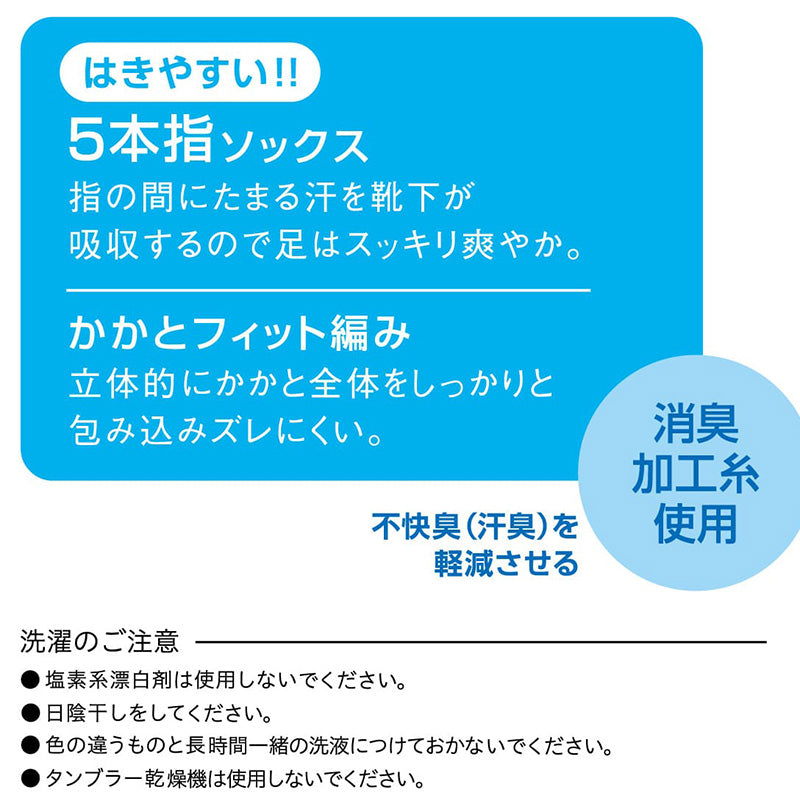 5本指ソックス メンズ ソックス 五本指靴下 スニーカーソックス スニーカー丈 くるぶし 紳士 2足組 靴下 アツギ 24-26cm・26-28cm くつした シンプル グレー 黒 外反母趾