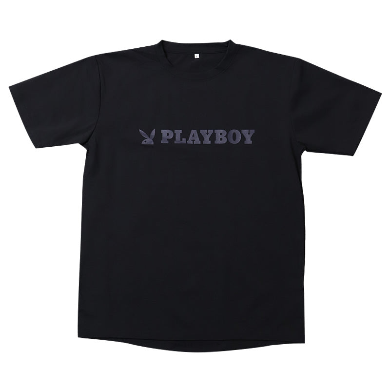Tシャツ メンズ 半袖 クルーネック 吸汗速乾 インナー スポーツ PLAYBOY M L LL プレイボーイ ロゴTシャツ 半袖Tシャツ メンズTシャツ 丸首Tシャツ カットソー トップス ストレッチ 通気性 シンプル 夏