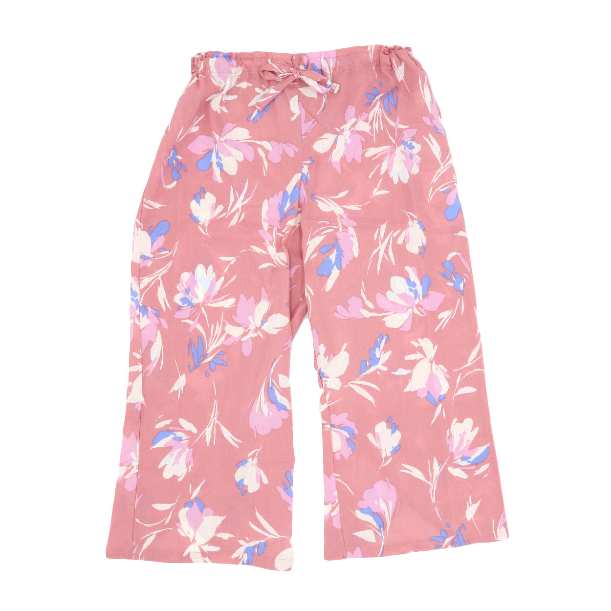 ステテコ レディース 夏 部屋着 綿100% クレープ ワイドパンツ パジャマ 夏用 ルームウェア ひざ下 おしゃれ かわいい M~LL すててこ ルームパンツ ボトムス ズボン 柄 涼しい さらさら コットン リラックス 女性 女子 M L LL