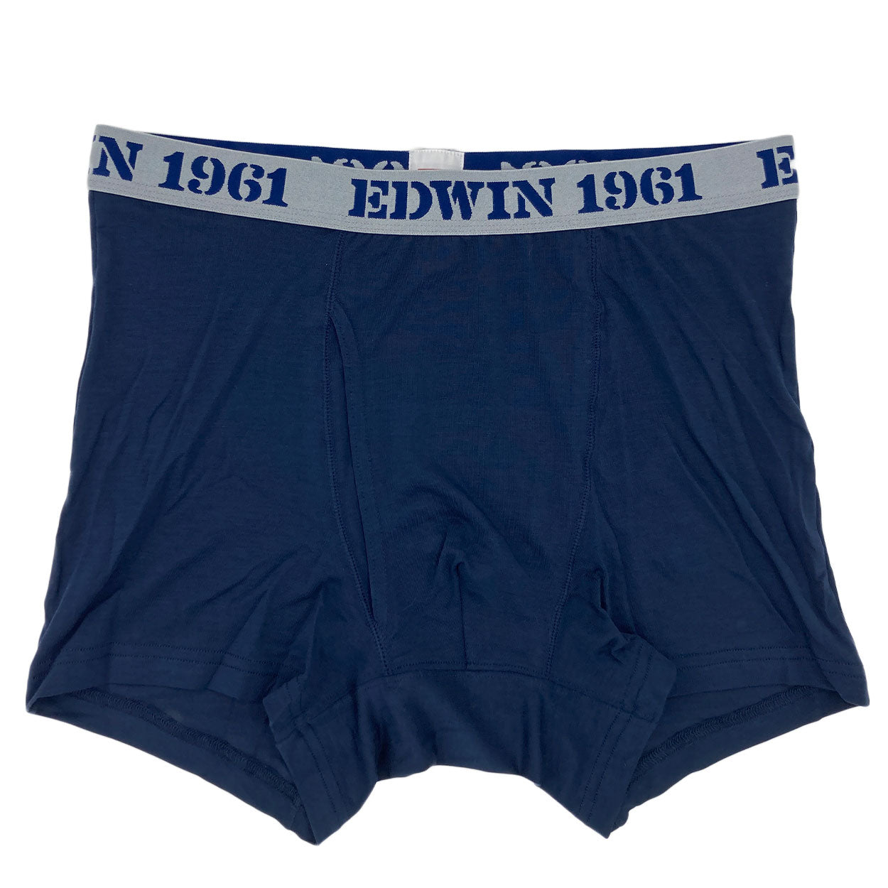 ボクサーパンツ エドウィン 定番 メンズ ボクサーブリーフ EDWIN 前開き 柔らかい 綿素材 ポリエステル ニット 快適 ストレッチ スポーツ 人気 夏にも快適 秋冬にもおすすめ ゴルフ 黒 グレー チャコール ブルー ネイビー ブランド 再生繊維 M L LL M-LL