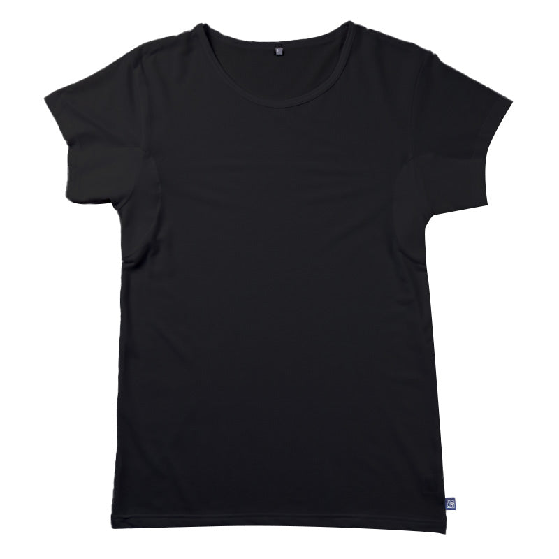 エドウィン EDWIN 汗対策 Tシャツ メンズ クルーネック インナー 半袖 2分袖 消臭 抗菌 防臭 吸汗速乾 蒸れにくい M L LL 汗染み 汗取りインナー 脇汗 汗取り 夏 男性 下着 肌着 さらさら 速乾 通勤 通学 ワイシャツ