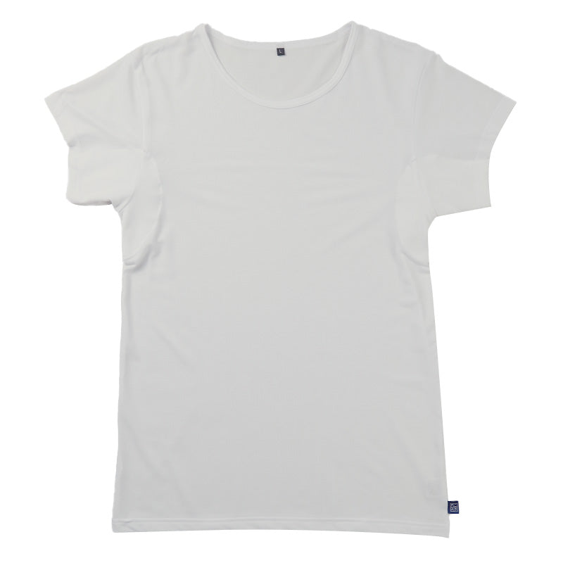 エドウィン EDWIN 汗対策 Tシャツ メンズ クルーネック インナー 半袖 2分袖 消臭 抗菌 防臭 吸汗速乾 蒸れにくい M L LL 汗染み 汗取りインナー 脇汗 汗取り 夏 男性 下着 肌着 さらさら 速乾 通勤 通学 ワイシャツ