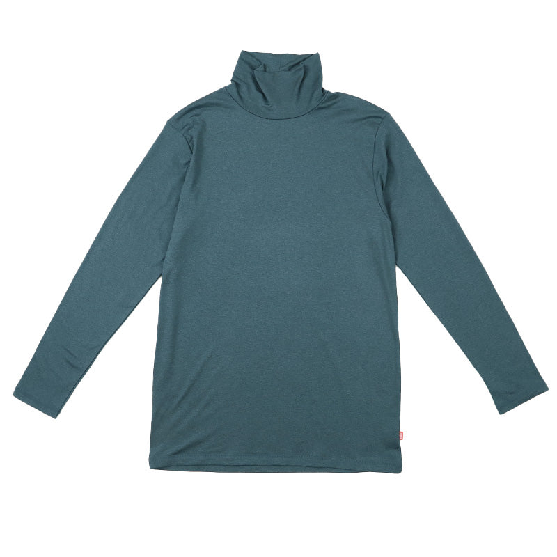 EDWIN メンズ 長袖 インナー ハイネック シャツ あったかインナー 微起毛 保温 M L LL 男性 紳士 肌着 防寒 秋 冬 温活 ストレッチ ぽかぽか 温かい 寒さ対策 下着 ゴルフ バイク 外仕事 作業着 作業服 スポーツ ジョギング ランニング アウトドア キャンプ 登山