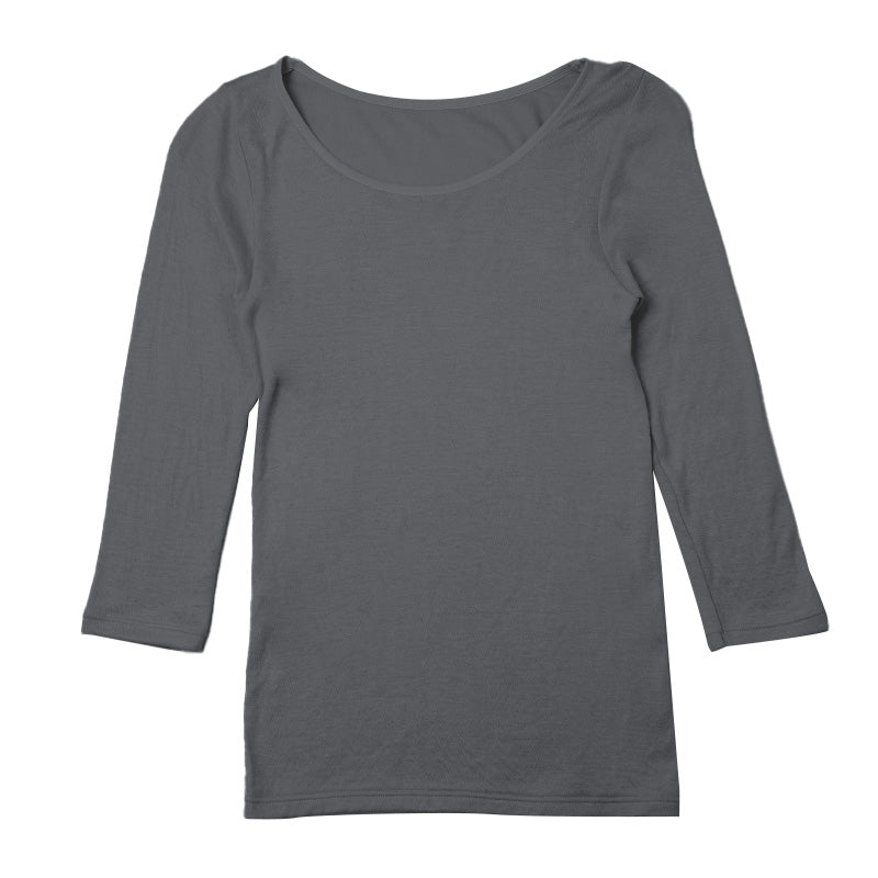 あったかインナー 7分袖 肌側綿100% 微起毛 レディース 肌着 暖かい モダール M L LL 下着 インナー 女性 婦人 防寒 冷えとり 秋 冬 アンダーウェア 無地 シンプル 寒さ対策 なめらか