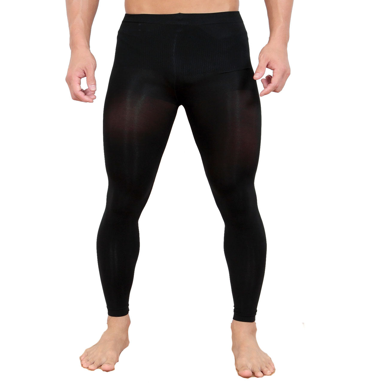 BIZFIT メンズ加圧式レギンス(フリーサイズ)(男性 メンズ 加圧 着圧 スパッツ タイツ お腹 引き締め たるみ 補正インナー ビズフィット)KB (在庫限り)