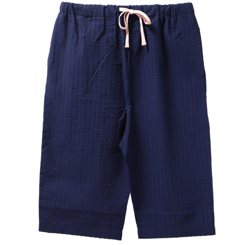 ルームパンツ レディース 7分丈 サッカー 綿混 部屋着 M L LL 夏用 涼しい 七分丈 パジャマパンツ ステテコ イージーパンツ 春夏 リラックスパンツ 婦人 女性 ホームウェア ナイトウェア 寝間着 くつろぎ着 涼感 さらさら 軽い カジュアル ゆったり