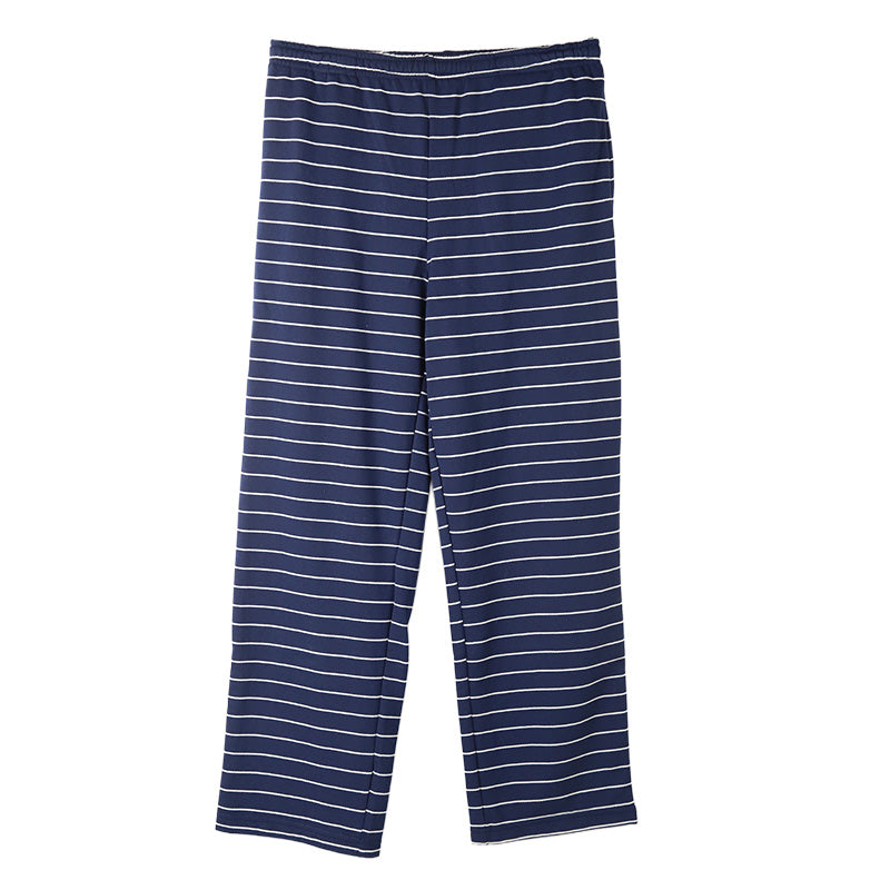 ルームパンツ レディース パンツ ボーダー ルームウェア ストレート 部屋着 パジャマ ミニ裏毛 M L LL ウエストゴム 紐調整可能 ポケット付き シンプル リラックスパンツ イージーパンツ 大きいサイズ 春 夏 秋 冬 オールシーズン 軽量 柔らか 快適 スウェット