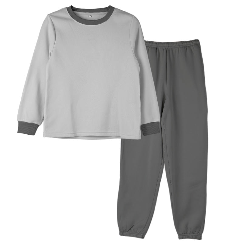 裏起毛 ルームウェア レディース パジャマ 上下セット 長袖 冬 保温 丸首 クルーネック 部屋着 M L LL 婦人 無地 セットアップ シンプル リラックスウェア トレーナー ふんわり やわらか 暖かい あったか 冷え対策 おしゃれ プレゼント ギフト アンチピリング加工