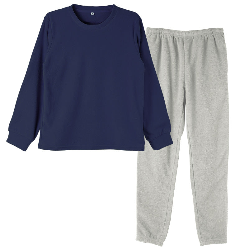 フリース ルームウェア レディース パジャマ 上下セット 長袖 冬 保温 丸首 クルーネック 部屋着 M L LL 婦人 無地 セットアップ シンプル リラックスウェア ナイトウェア 寝巻き もこもこ ふんわり やわらか 暖かい あったか おしゃれ プレゼント ギフト