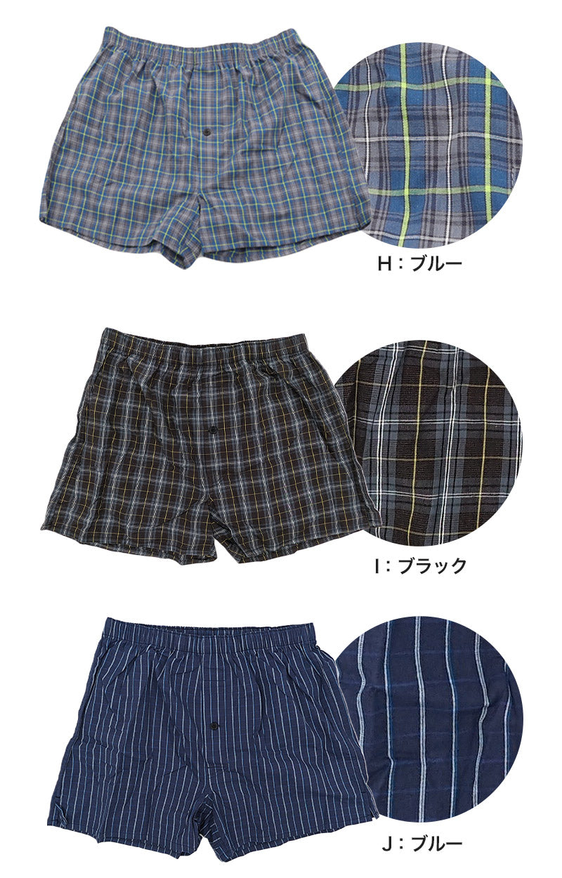 尿漏れ 布帛トランクス 前あき M~LL (尿漏れパンツ 男性用 メンズ 軽失禁 尿もれ 本体綿100%)