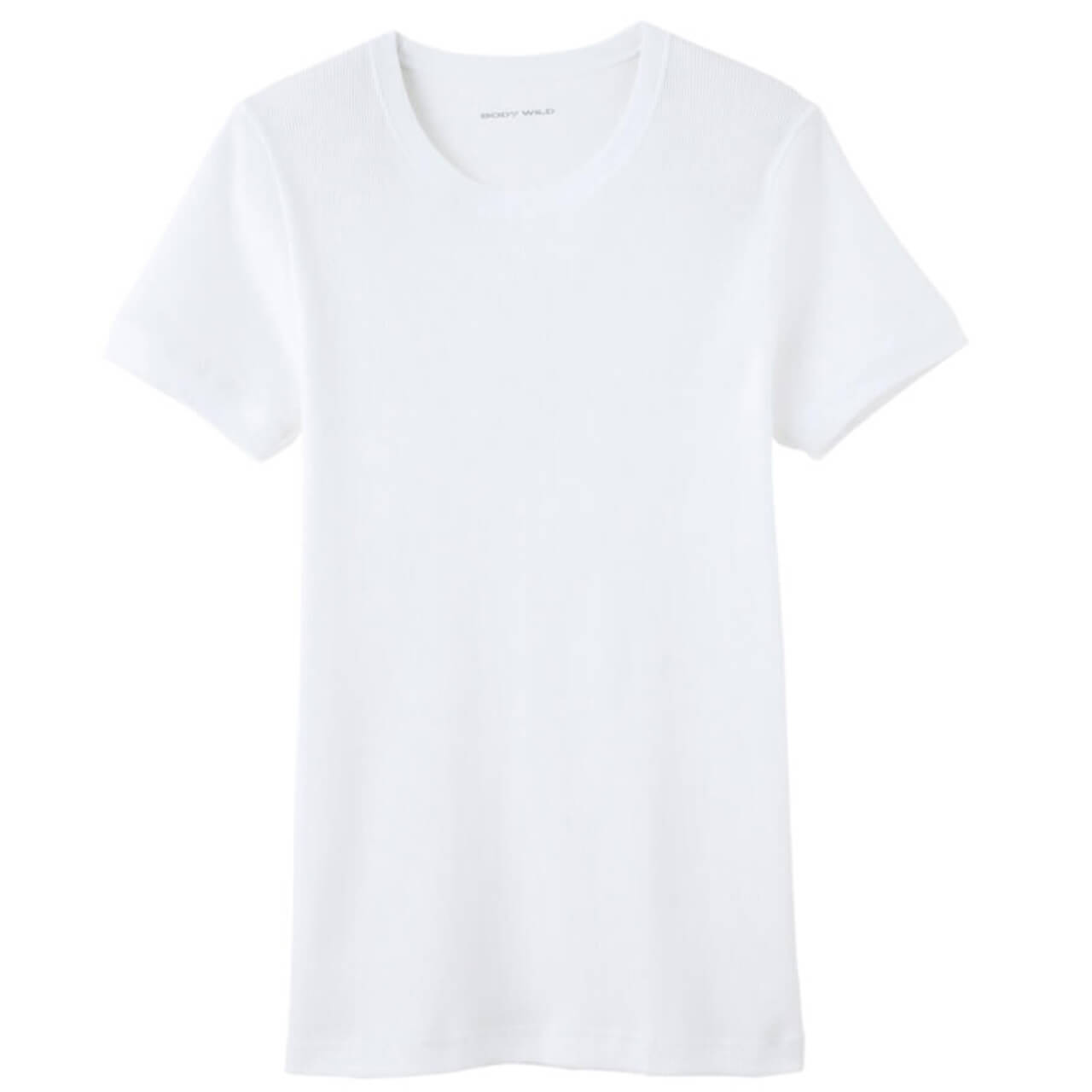 グンゼ BODYWILD リブ Tシャツ bodywild メンズ 半袖 クルーネック 綿100% M~LL (ボディーワイルド クルーネックシャツ インナー 下着 肌着 tシャツ 抗菌防臭加工 M L LL) (在庫限り)