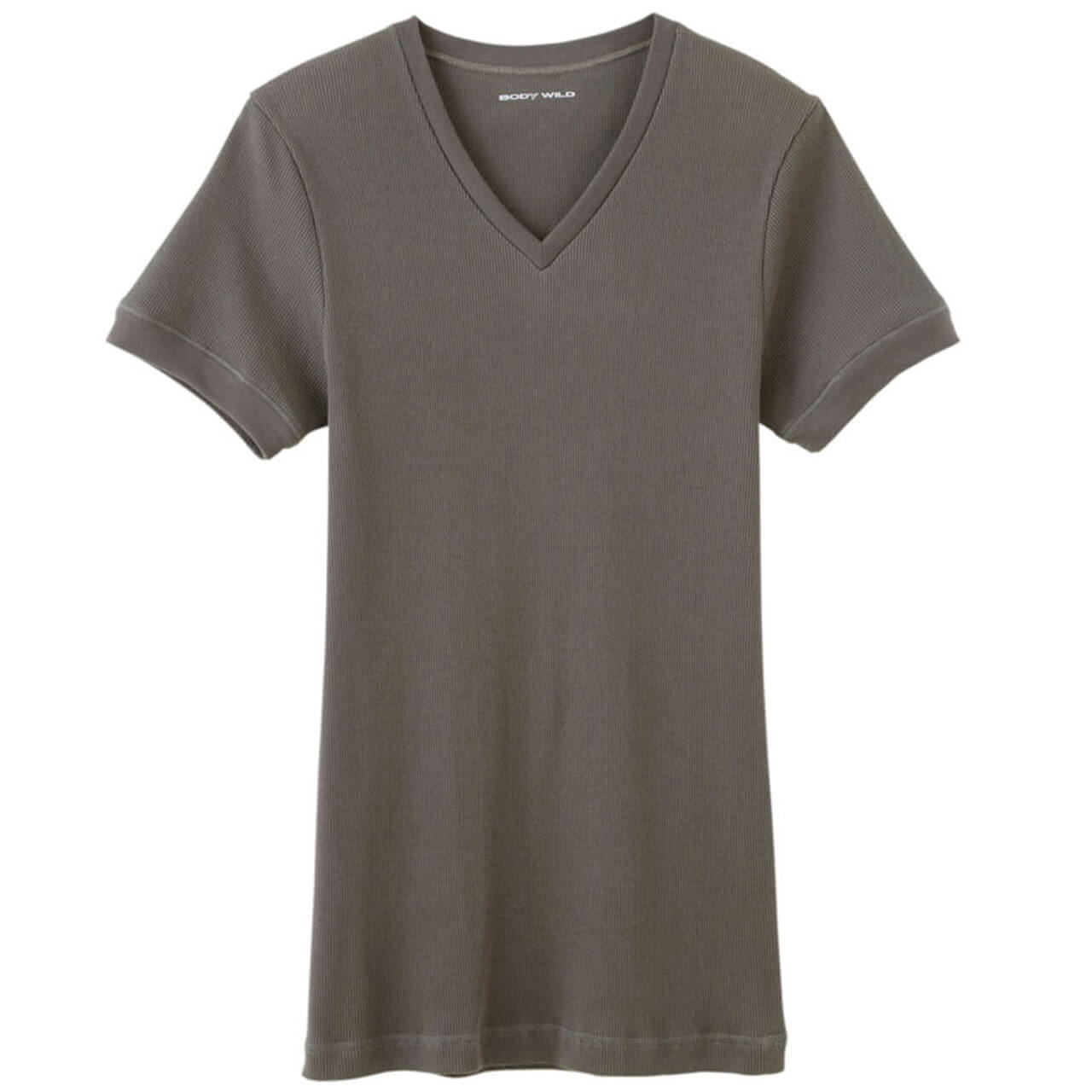 グンゼ BODY WILD Vネック リブ Tシャツ bodywild 綿100% M~LL (GUNZE ボディーワイルド メンズ 男性 下着 肌着 tシャツ インナー 半袖 M L LL) (在庫限り)