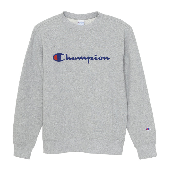 Champion 裏毛クルーネックロゴプリントスウェットシャツ M~XXL (チャンピオン 丸首 裏毛 パイル トレーナー 秋 冬 メンズ 男性) (在庫限り)