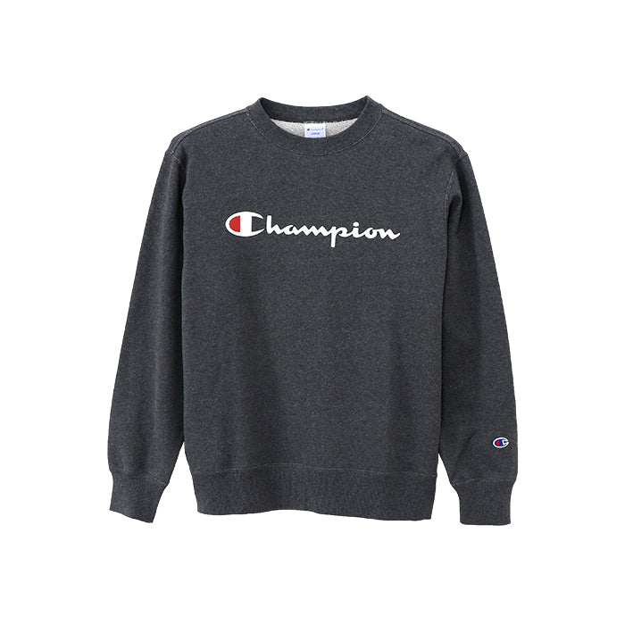 Champion 裏毛クルーネックロゴプリントスウェットシャツ M~XXL (チャンピオン 丸首 裏毛 パイル トレーナー 秋 冬 メンズ 男性) (在庫限り)