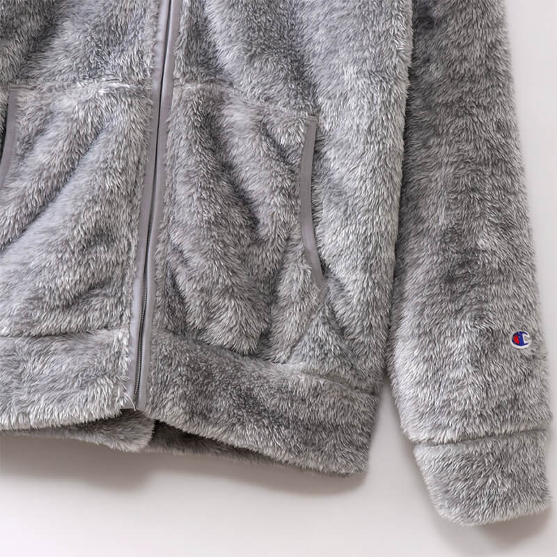 Champion フルジップジャケット M~XL (メンズ ジップ ジャケット ふわふわ もこもこ) (送料無料) (在庫限り)