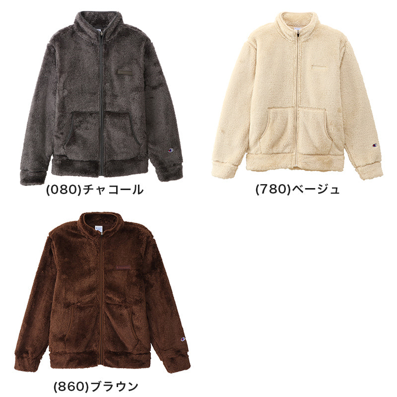 Champion フルジップジャケット M~XL (メンズ ジップ ジャケット ふわふわ もこもこ) (送料無料) (在庫限り)
