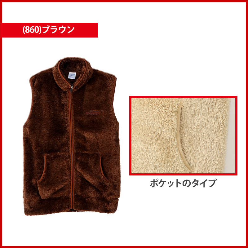 Champion フリースベスト M~XL (メンズ ベスト ふわふわ もこもこ) (送料無料) (在庫限り)