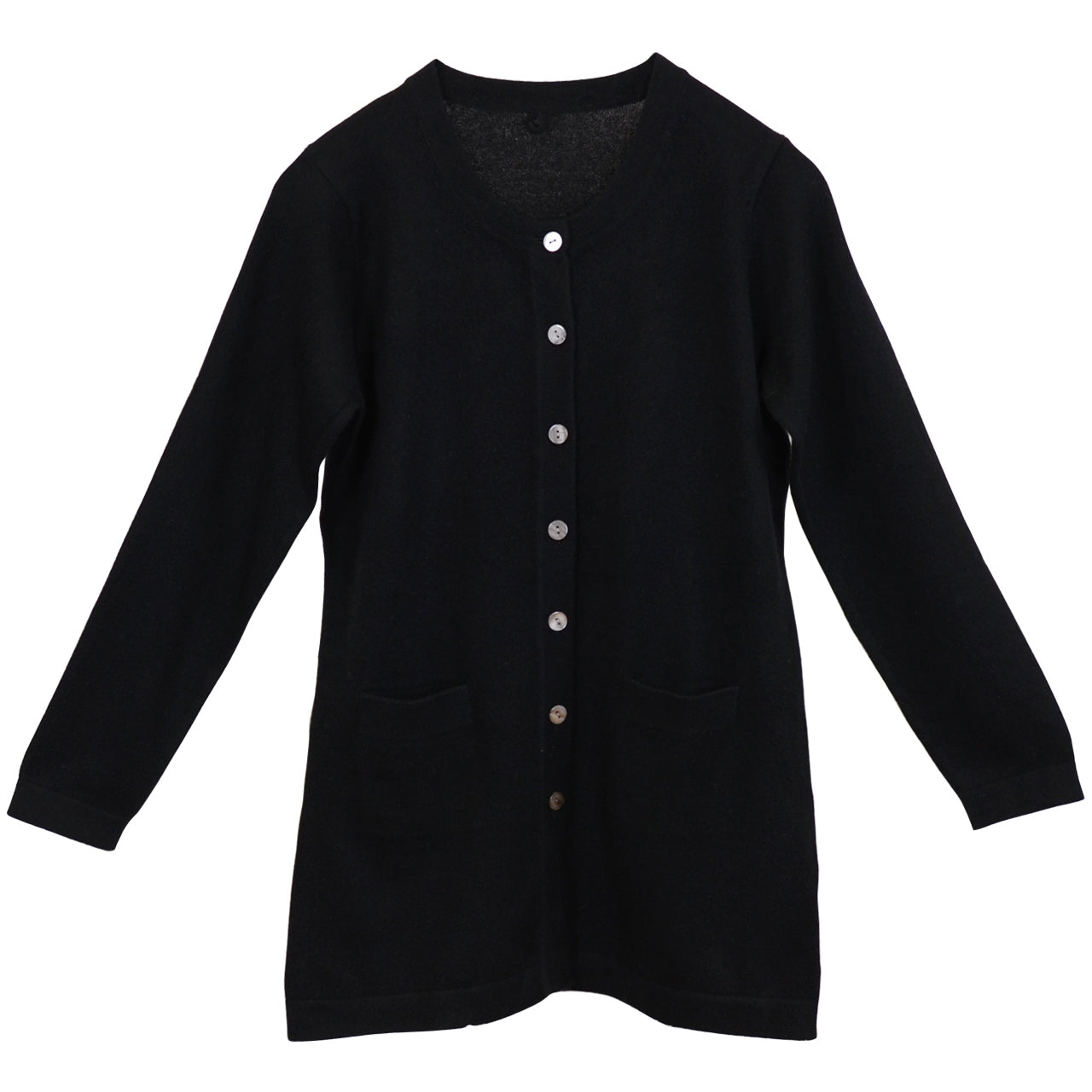 カシミヤ100% ロング カーディガン 丸首 レディース M~3L (カシミア カシミヤ100 ニット カーデ ロング丈 カシミア100% ゆったり 無地 薄手 アルカディアルカ) (送料無料) (在庫限り)