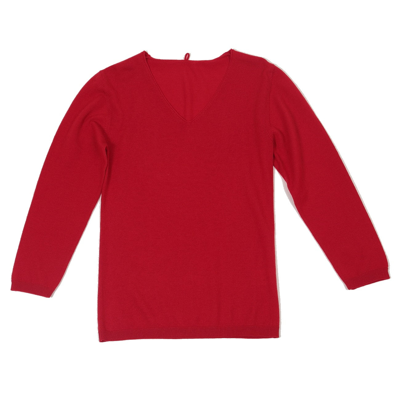 カシミヤ100% レディース 9分袖 V首シャツ M~3L (長袖 インナー Vネック カシミヤ カシミア100% 暖かい 防寒 薄手 冬 ll 3l arcadiarca) (送料無料) (在庫限り)