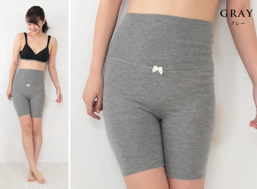 カシミヤ100% 腹巻パンツ レディース M~3L (カシミア カシミヤ100 腹巻 腹巻きパンツ 腹巻付き ニット カシミア100% 薄手 あったかい おやすみ 就寝用 アルカディアルカ) (送料無料) (在庫限り)