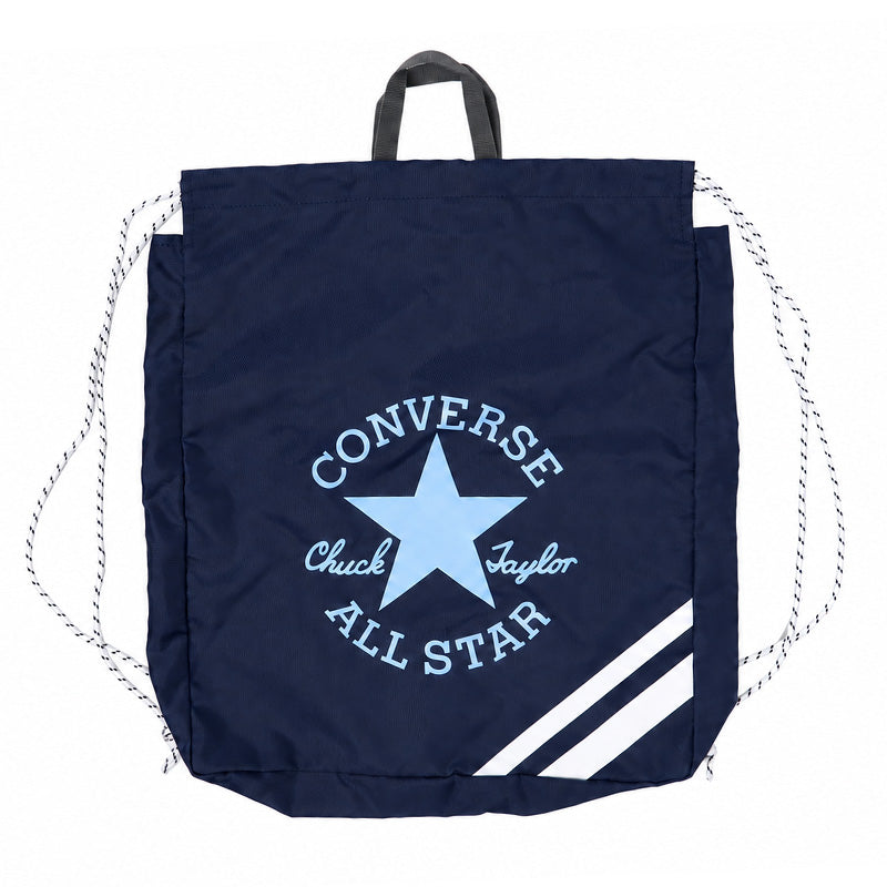 ナップサック CONVERSE コンバース キッズ 子供 男の子 女の子 W36×H44×D7cm ポリエステル お名前スペース付き 体操服袋 体操着袋 巾着リュック プールバッグ スイムバッグ 習い事 通学 通園 小学生 ブラック ネイビー ベージュ サックス