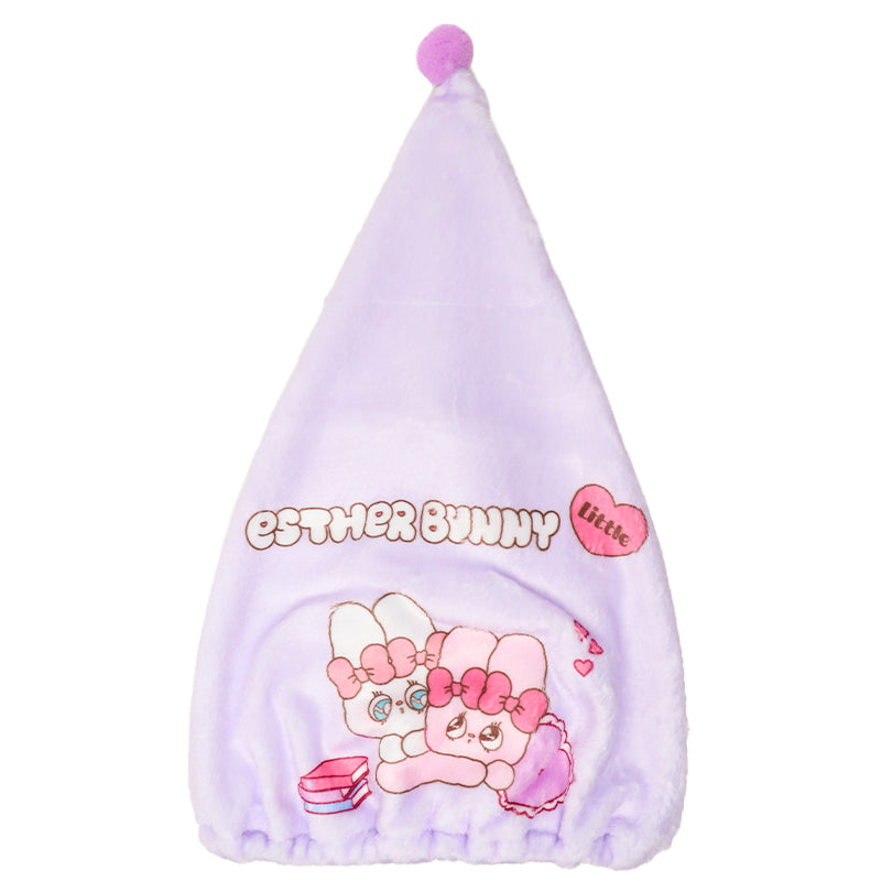 タオルキャップ ESTHER BUNNY Little エスターバニー リトル キッズ 子供 ヘアキャップ キャップタオル タオル帽子 プールタオル ポリエステル キャラクター かわいい 約W23×H40cm ベージュ サックス ブルー お風呂上がり スイミング 水泳