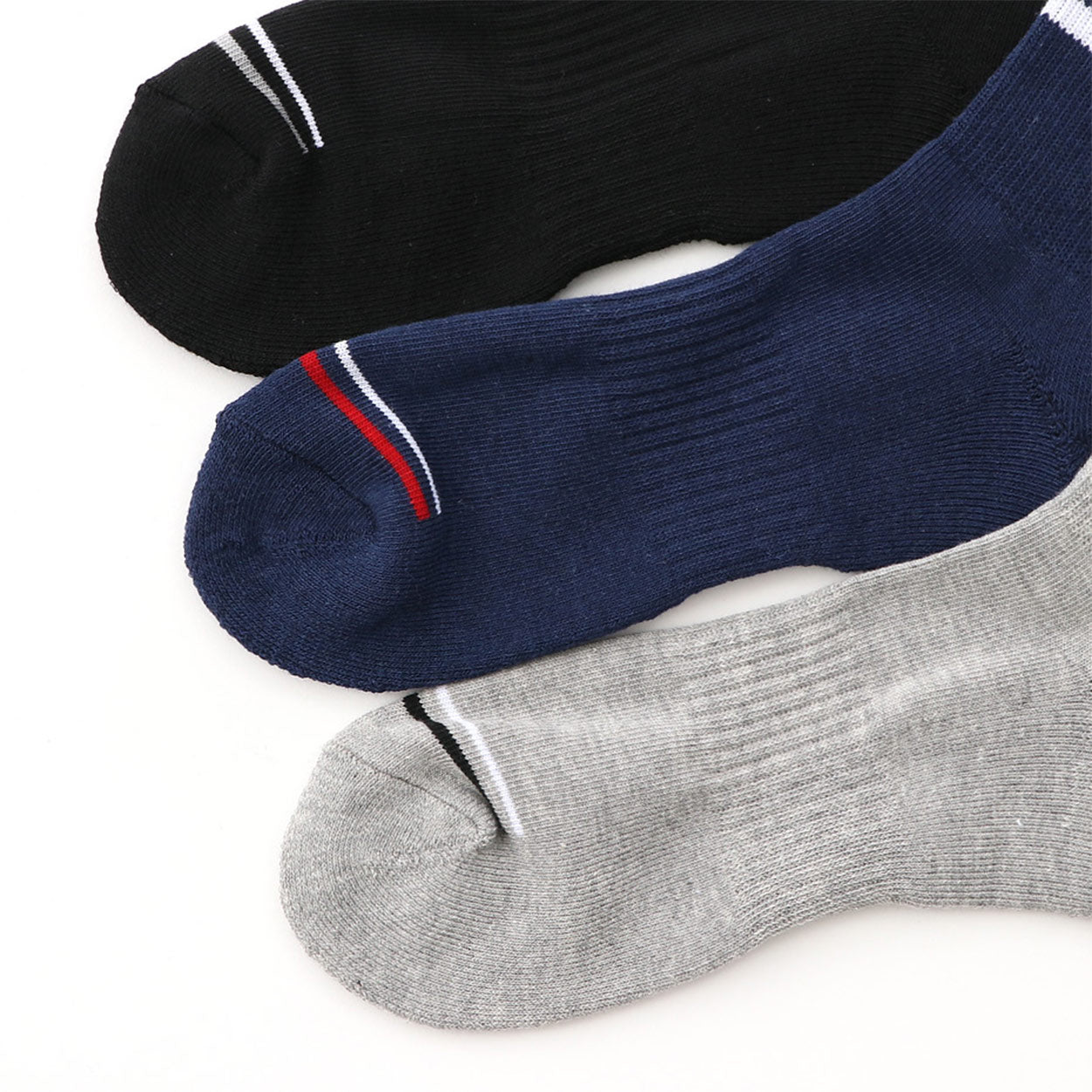 Champion ハーフパイル クォーターレングスソックス 3足組 23-25cm~27-29cm (メンズ 靴下 29cm ソックス 白 チャンピオン ショートソックス)