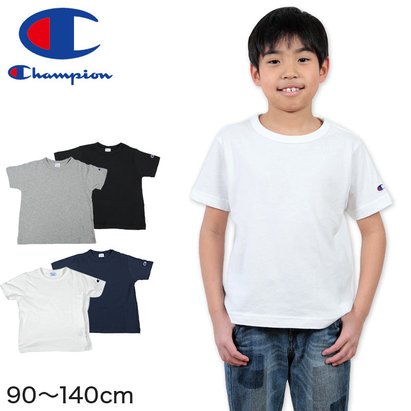 チャンピオン キッズ Tシャツ 90cm~140cm (Champion ジュニア ロゴ 男の子 女の子) (在庫限り)
