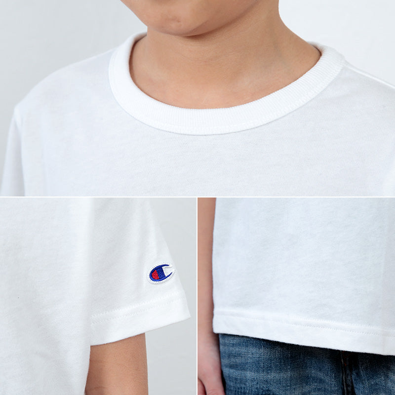 チャンピオン キッズ Tシャツ 90cm~140cm (Champion ジュニア ロゴ 男の子 女の子) (在庫限り)