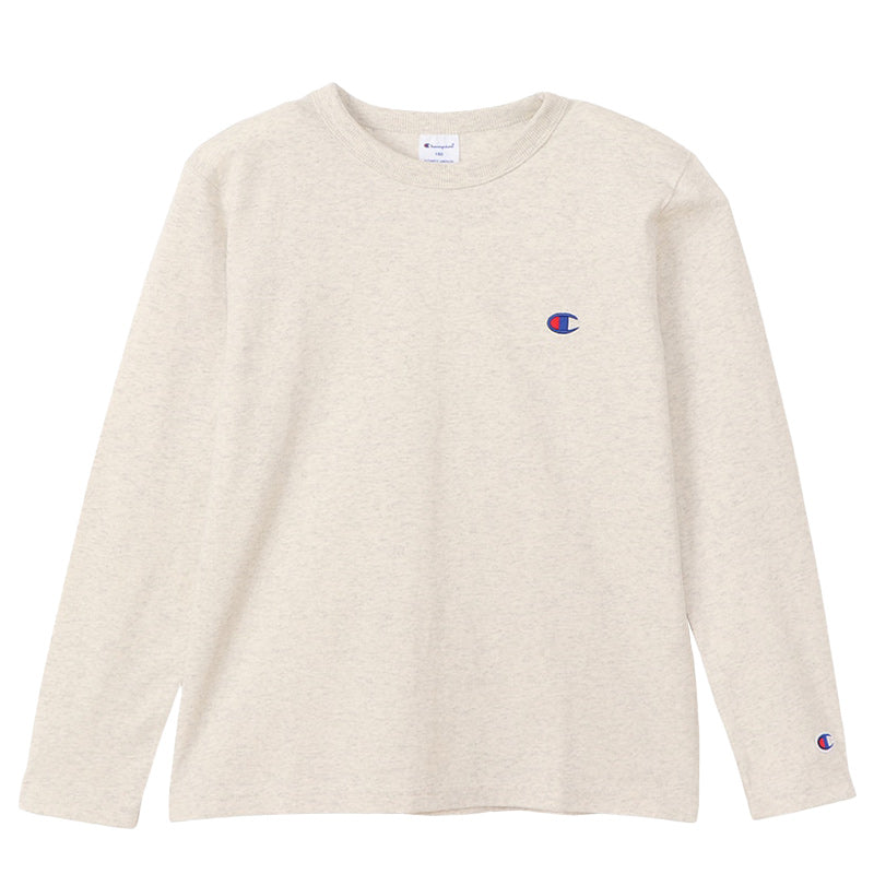 チャンピオン キッズ 綿100% 長袖 Tシャツ 丸首 130 140 150 160 子ども 子供 男子 女子 Champion ジュニア ロゴ